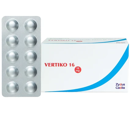 Thuốc Vertiko 16 Cadila điều trị chóng mặt, suy giảm thính giác (10 vỉ x 10 viên)