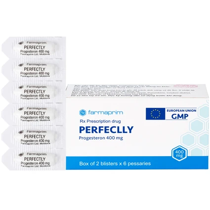Viên đạn Perfeclly 400mg Farmaprim điều trị hội chứng tiền kinh nguyệt (2 vỉ x 6 viên)