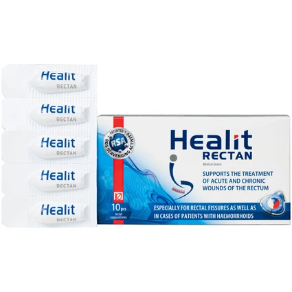 Viên đặt hậu môn, trực tràng Healit Rectan (10 viên) giúp thúc đẩy nhanh quá trình lành vết thương