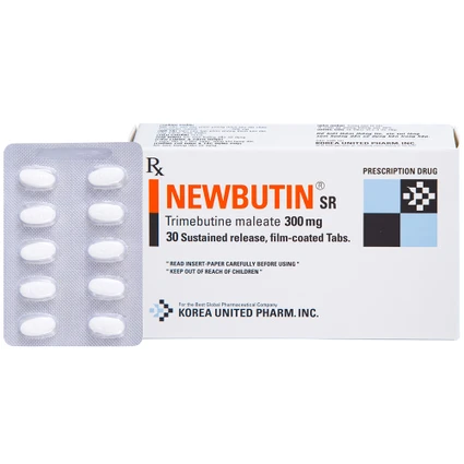 Viên nén Newbutin SR 300mg Korea United điều trị trào ngược dạ dày - thực quản (3 vỉ x 10 viên)