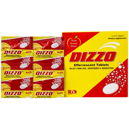 Viên sủi hỗ trợ tiêu hóa Dizzo Rv (12 vỉ x 4 viên)