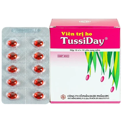 Viên trị ho Tussiday OPC điều trị các chứng ho, đau họng, sổ mũi (10 vỉ x 10 viên)