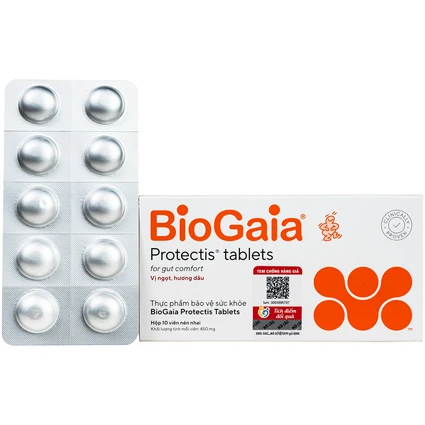 Viên bổ sung lợi khuẩn cho đường tiêu hóa BioGaia Protectis Tablets (10 viên)