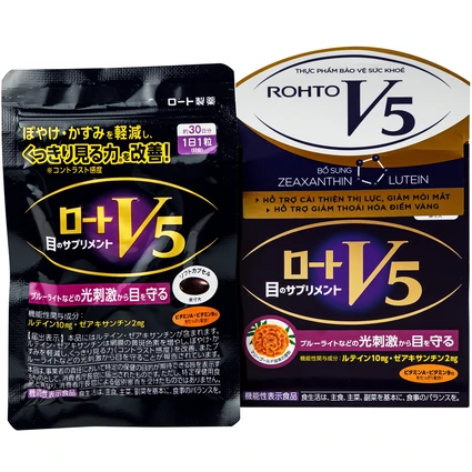 Viên uống hỗ trợ cải thiện thị lực Rohto V5 (Hộp 30 viên)