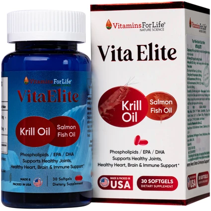 Viên uống hỗ trợ cải thiện trí nhớ, hỗ trợ giảm nguy cơ xơ vữa mạch Vita Elite Vitamins For Life (Hộp 30 viên)