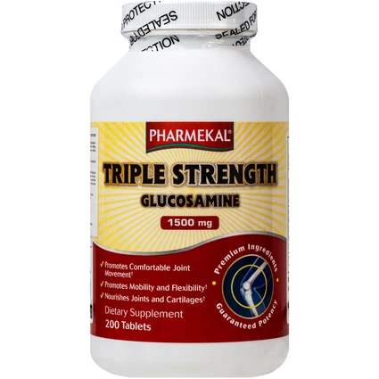 Viên uống hỗ trợ khớp, bổ sung dưỡng chất cho khớp Triple Strength Glucosamine 1500mg Pharmekal (200 viên)