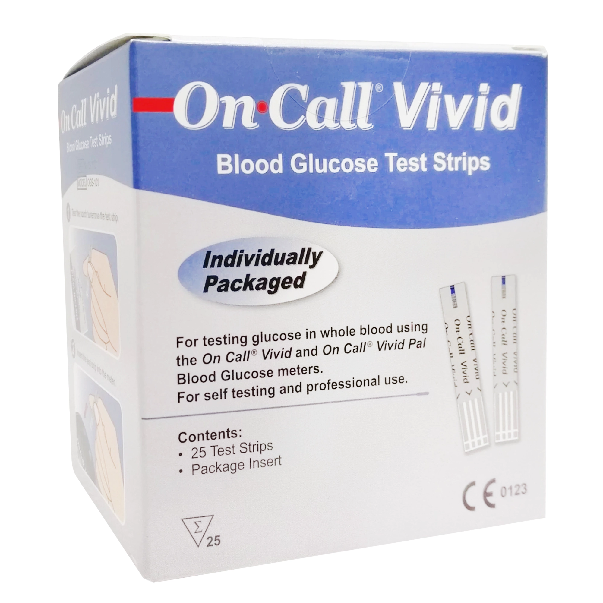 Hình ảnh Que thử đường huyết On Call Vivid Acon (25 cây)