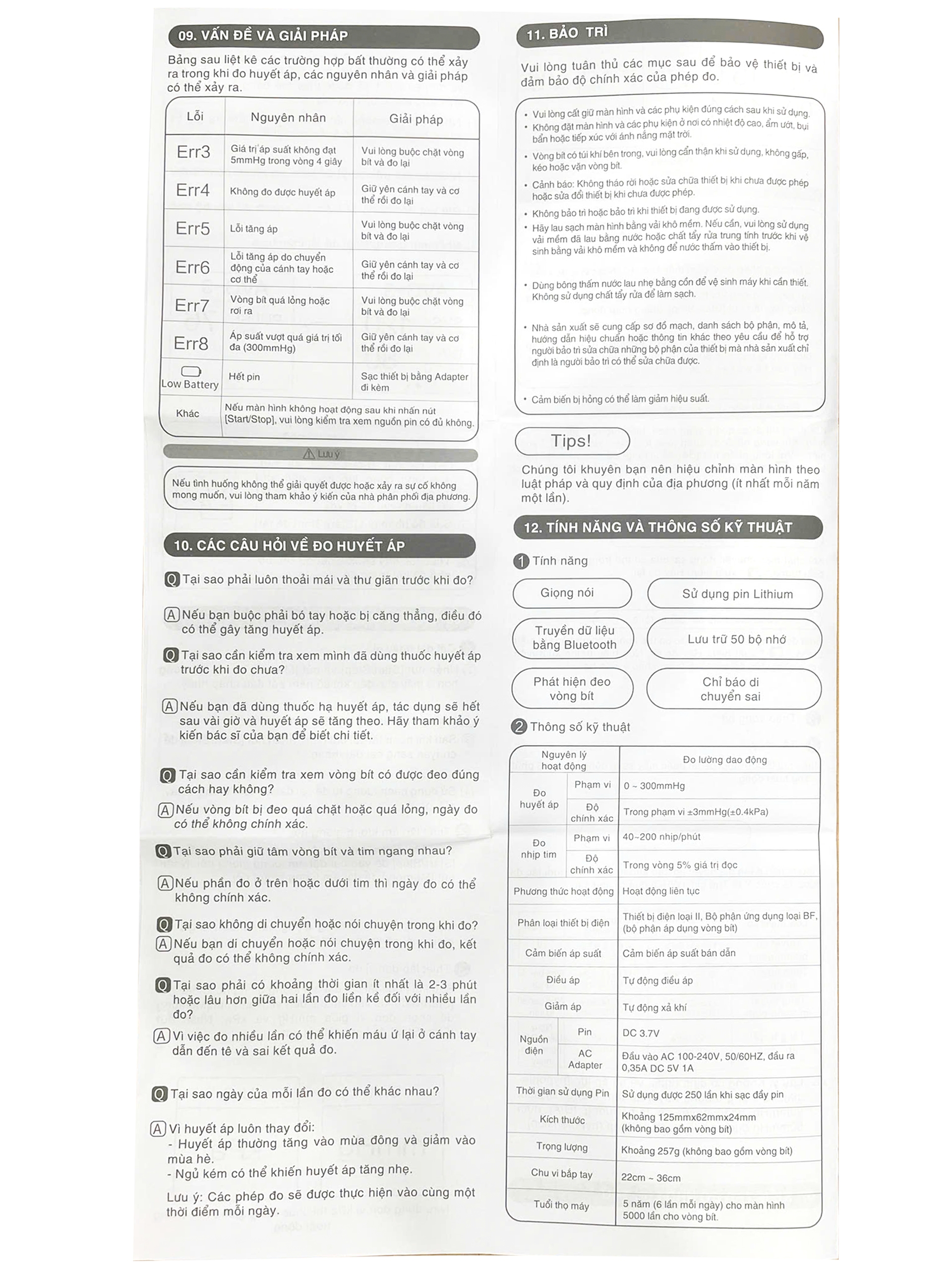 Hình ảnh Máy đo huyết áp bắp tay cao cấp không dây Yuwell YE630CR