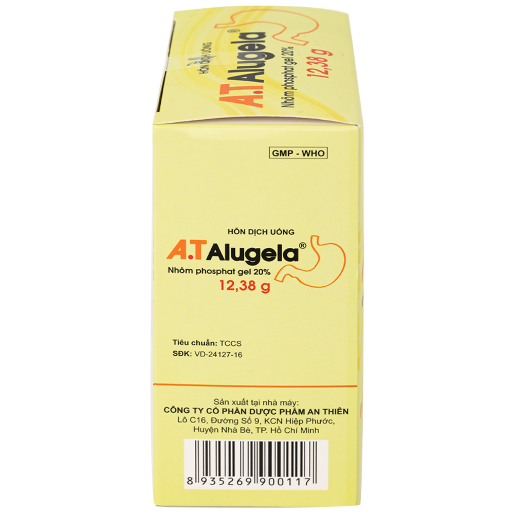Hình ảnh Hỗn dịch thuốc A.T Alugela An Thiên điều trị viêm thực quản, viêm dạ dày cấp và mạn tính (26 gói x 20g)
