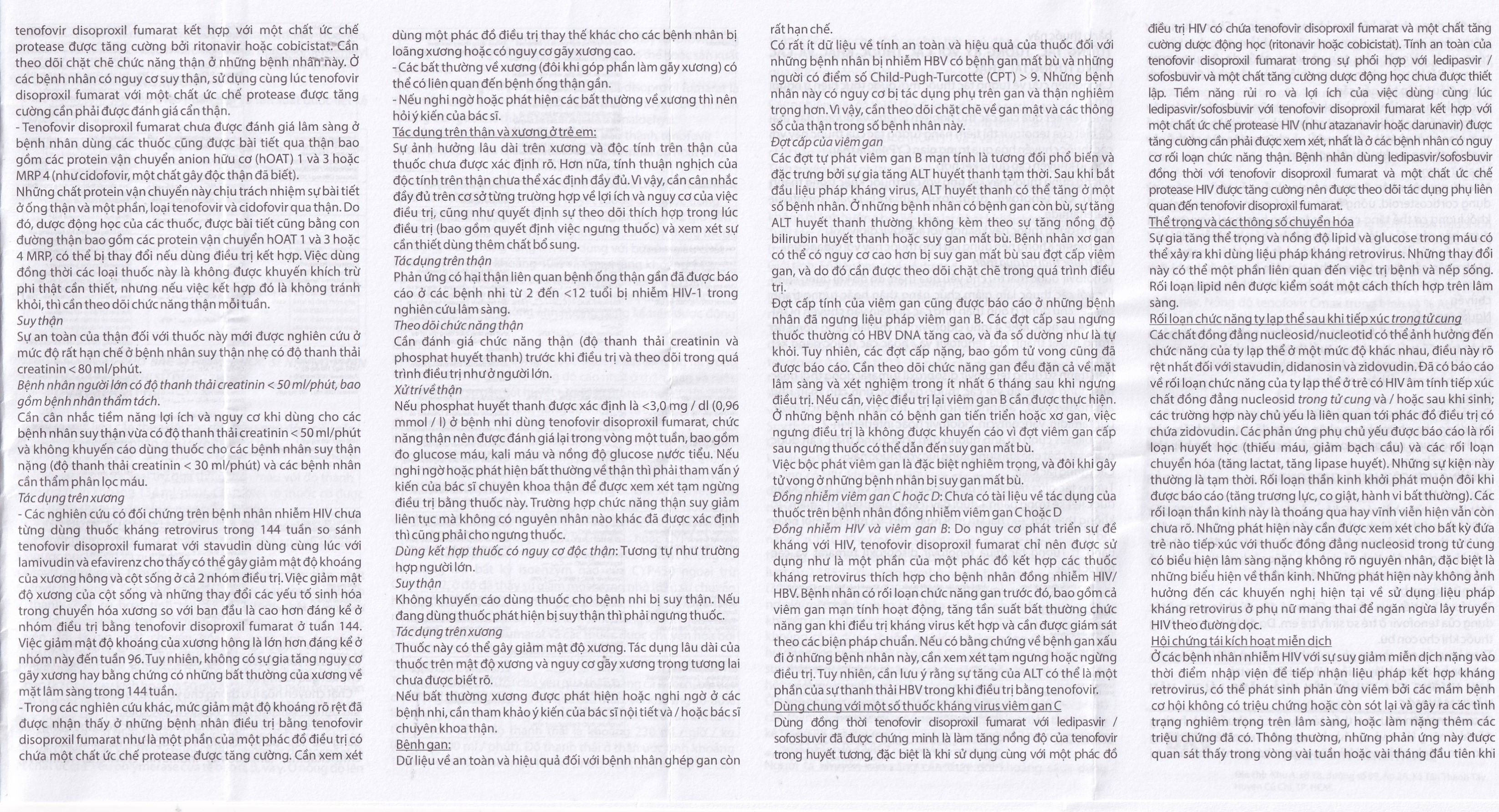 Hình ảnh Thuốc Tenofovir-BVP điều trị và dự phòng kháng virus HIV, viêm gan B (3 vỉ x 10 viên)