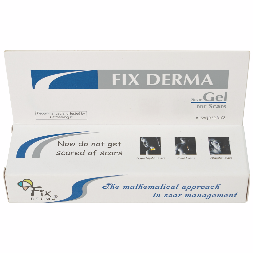 Hình ảnh Gel làm mờ sẹo Fixderma Scars gel do mụn, bỏng, rạn da, vết thương (15ml)