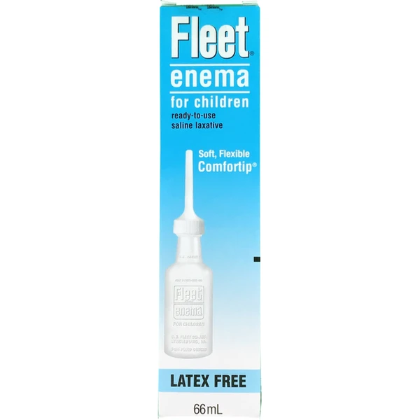 Dung dịch thụt trực tràng Fleet Enema For Children giảm chứng táo bón không thường xuyên (66ml)