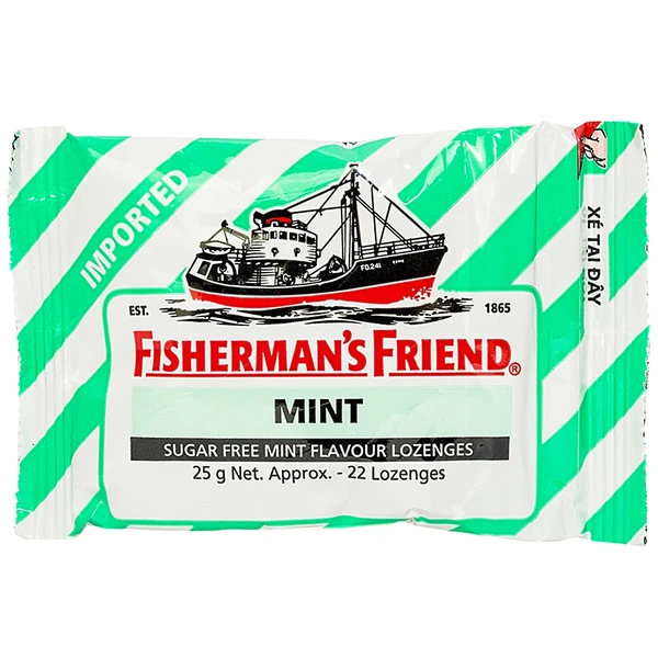 Kẹo Con Tàu Vị Bạc Hà Fisherman's Friend 25g/22g