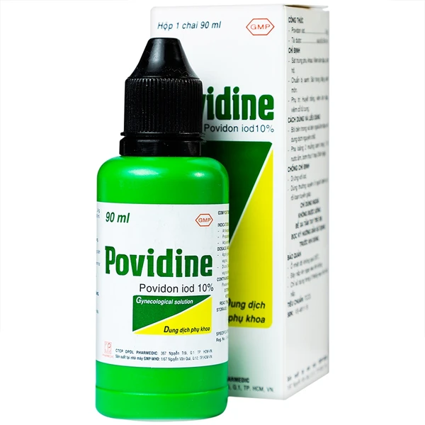 Dung dịch phụ khoa Povidine 10% Pharmedic sát trùng phụ khoa, viêm âm đạo, âm hộ (90ml)