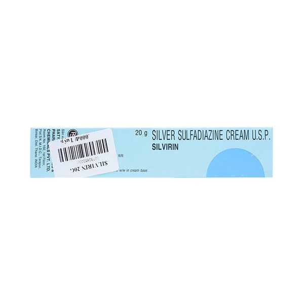 Kem bôi Silvirin Raptakos phòng ngừa và điều trị nhiễm khuẩn trong phỏng độ hai, độ ba (20g)