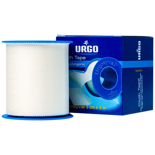 Băng keo lụa Urgosyval 5cmx5m Strong Adhesive Tape băng vết thương trong phẫu thuật và cố định thiết bị y tế