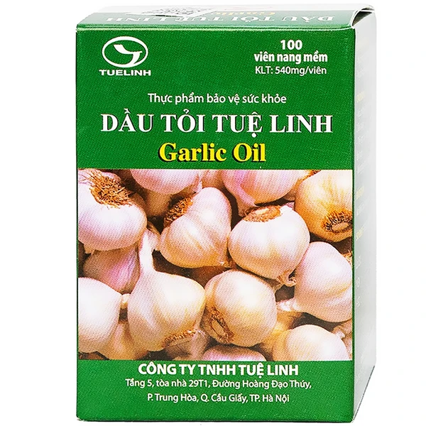 Viên hỗ trợ giúp giảm mỡ máu Dầu Tỏi Tuệ Linh (100 viên)