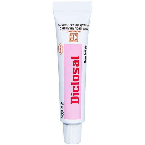 Kem bôi da Diclosal Cream Pharmedic điều trị thấp ngoài khớp, viêm xương khớp (8g)