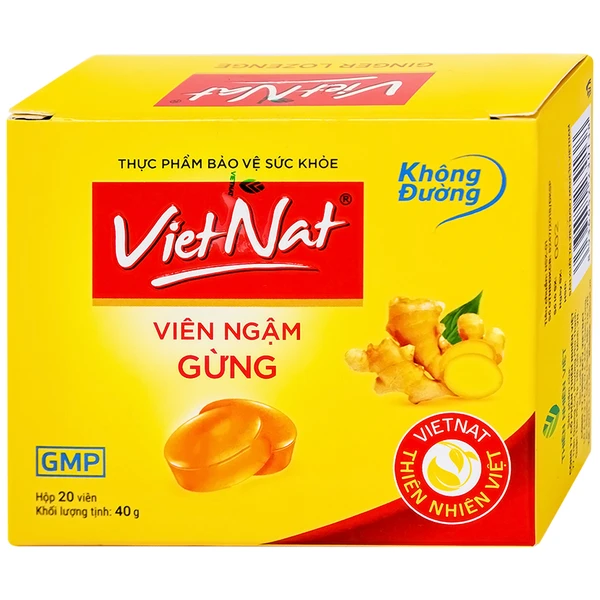 Kẹo Ngậm Ho Vị Gừng Vietnat (20 viên)