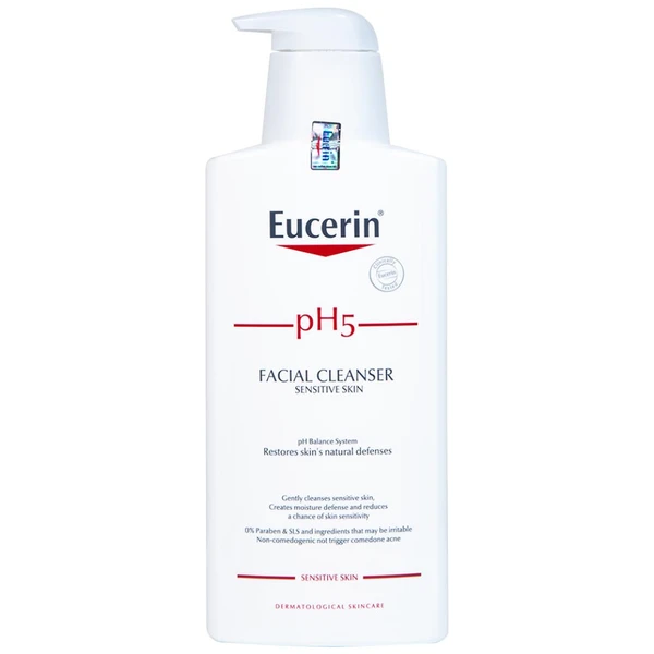 Sữa rửa mặt Eucerin pH5 Facial Cleanser Sensitive Skin làm sạch sâu cho da nhạy cảm (400ml)