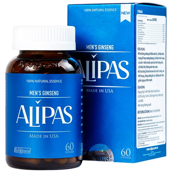 Viên uống tăng cường sinh lực phái mạnh Ecogreen Men’s Ginseng Alipas (60 viên)