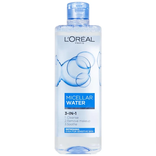 Nước tẩy trang L'Oréal Micellar Water Refreshing cho da hỗn hợp và da dầu (400ml)