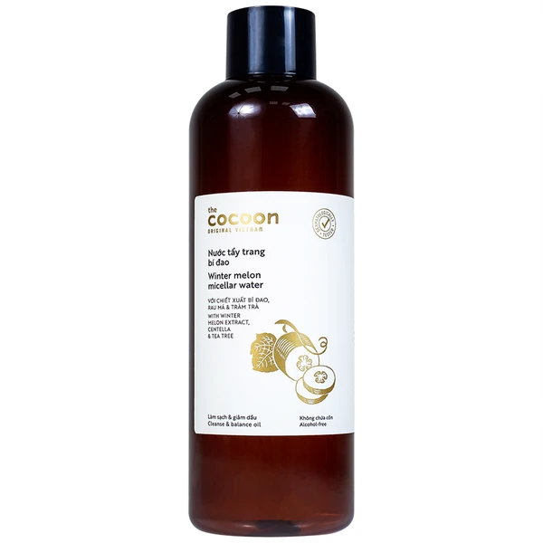 Nước tẩy trang bí đao Cocoon dịu nhẹ và làm sạch sâu (500ml)