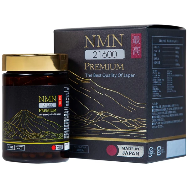 Viên uống giúp chống lão hóa, giúp da tươi trẻ NMN Premium 21600 Jpanwell (60 viên)