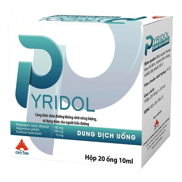 Dung dịch uống Pyrido CPC1HN điều trị thiếu magnesi nặng (20 ống x 10ml)