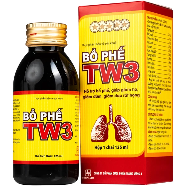 Siro Bổ Phế giảm ho rát họng TW3 (125ml)