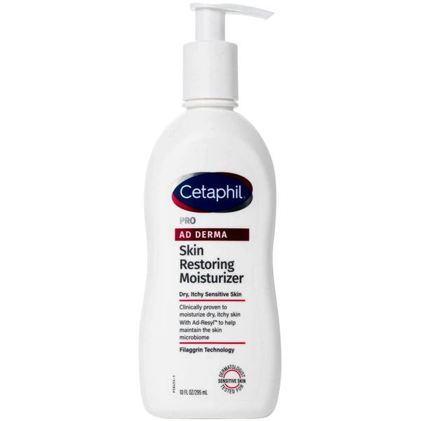 Sữa dưỡng thể Cetaphil Pro Ad Derma Skin Restoring Moisturizer dành cho da khô, da cơ địa (295ml)