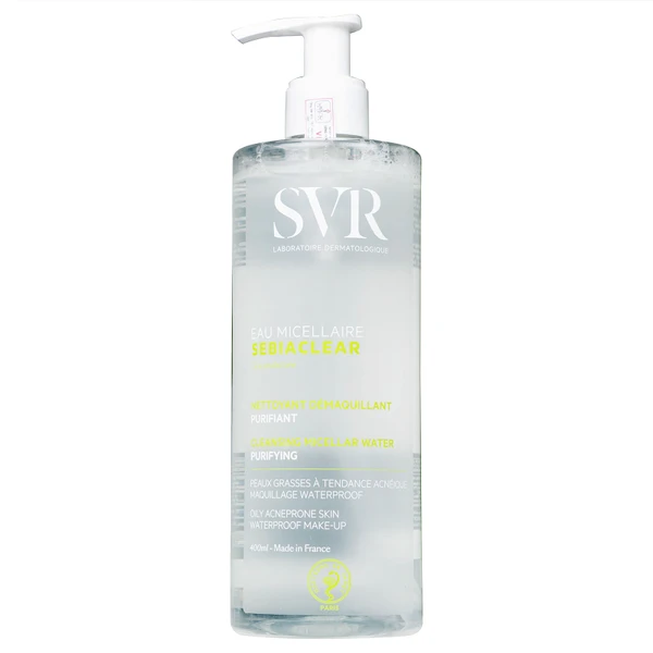 Nước tẩy trang SVR Eau Micellaire Sebiaclear làm sạch da và tẩy trang lớp trang điểm dành cho da dầu mụn (400ml)