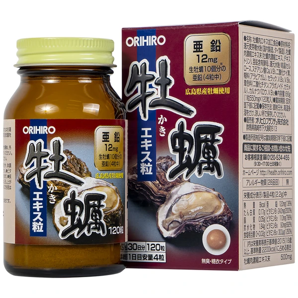 Viên uống tăng cường sinh lý cho nam giới Orihiro New Oyster Extract (120 viên)
