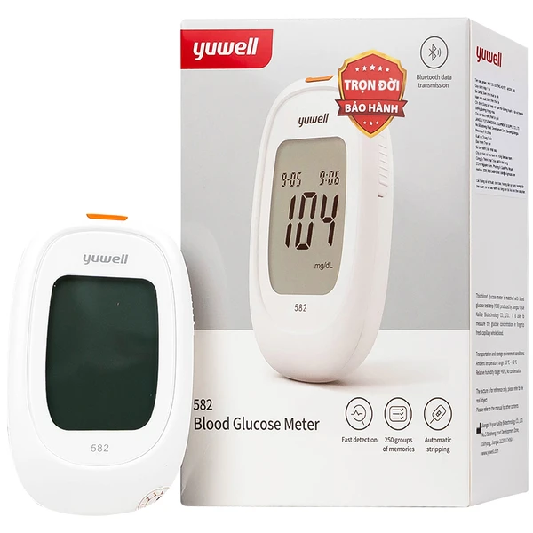 Máy đo đường huyết Yuwell 582 hỗ trợ theo dõi, kiểm soát lượng đường trong máu