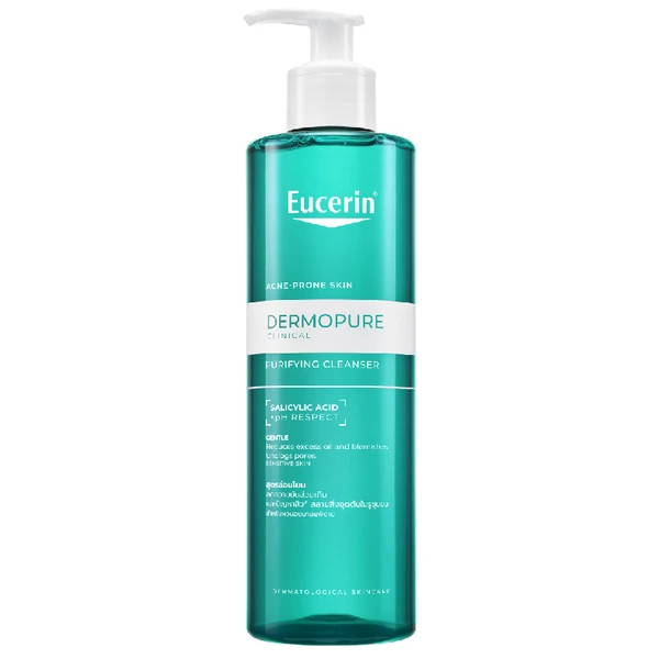 Gel rửa mặt Eucerin dermopure clinical purifying cleanser dành cho da nhờn, mụn (400ml)