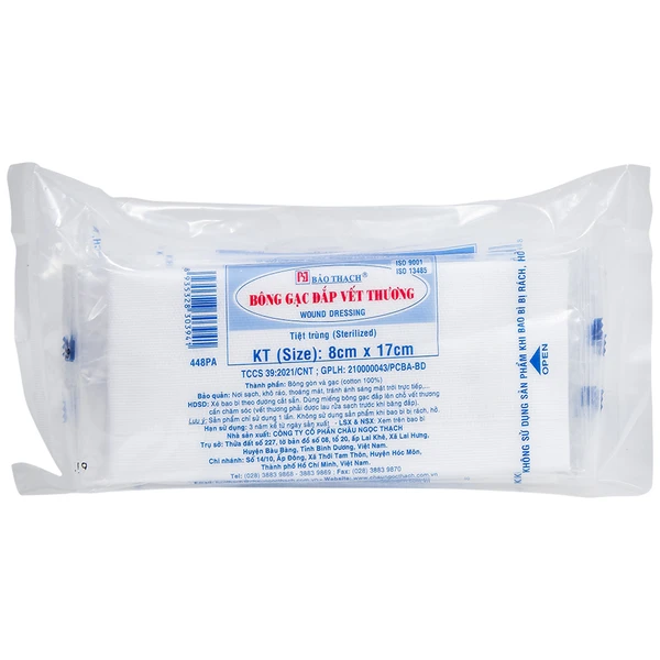 Bông gạc đắp vết thương Bảo Thạch 8x17cm