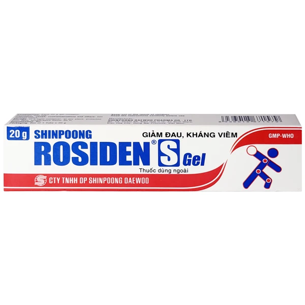 Gel Rosiden S Daewoo giảm đau và kháng viêm (20g)