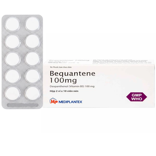 Thuốc Bequantene 100mg Mediplantex điều trị chứng rụng tóc lan tỏa (2 vỉ x 10 viên)