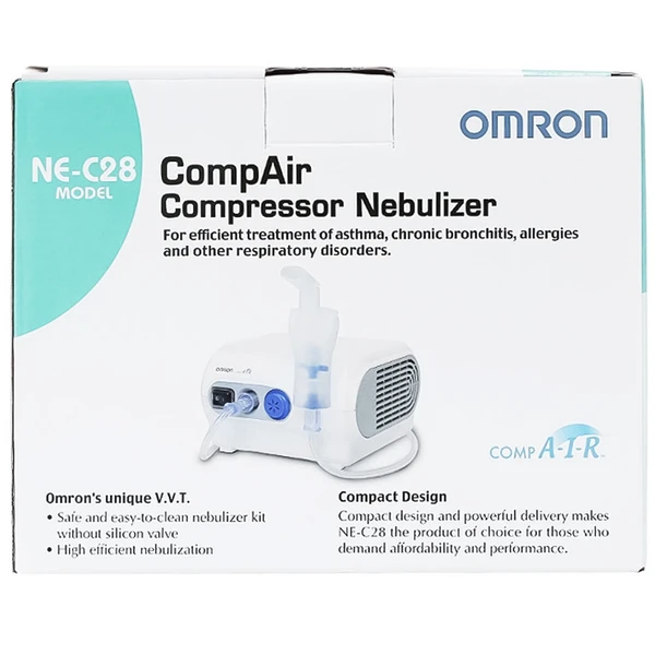 Máy xông khí dung Omron NE C28 hỗ trợ điều trị bệnh lý về đường hô hấp