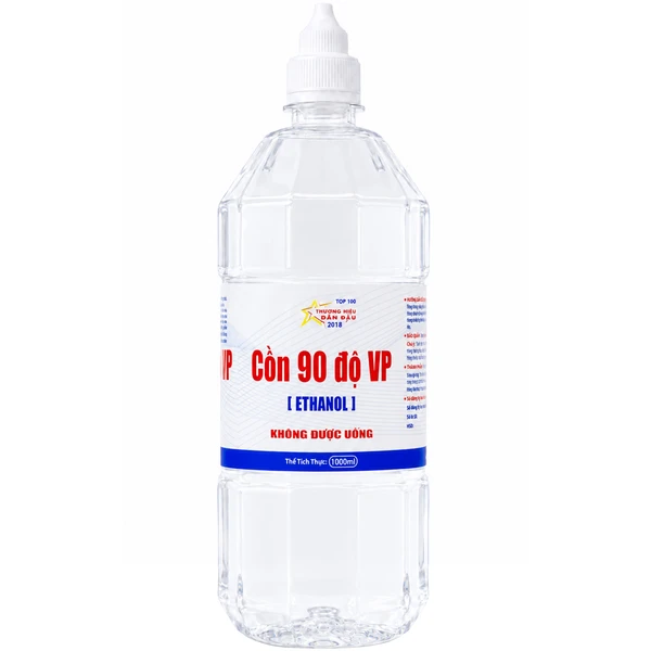 Cồn 90 độ Vĩnh Phúc 1000ml dùng sát trùng vết thương và tiệt trùng dụng cụ y tế