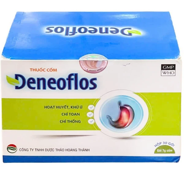Thuốc cốm Deneoflos Hoàng Thành điều trị viêm loét dạ dày, hành tá tràng (30 gói x 7g)