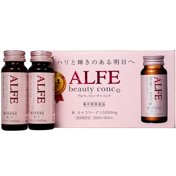 Nước uống bổ sung collagen Alfe Beauty Conc Taisho (10 chai x 50ml)