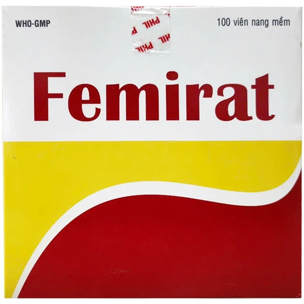 Thuốc Femirat dự phòng và điều trị thiếu sắt, acid folic (10 vỉ 10 viên)