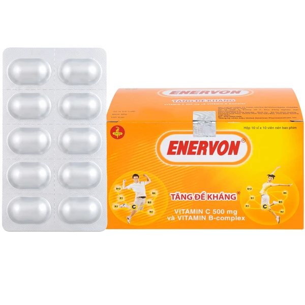 Thuốc Enervon United điều trị thiếu Vitamin C và B (10 vỉ x 10 viên)