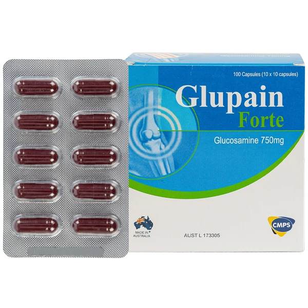 Thuốc Glupain Forte 750mg CMPS giảm thoái hoá khớp (10 vỉ x 10 viên)