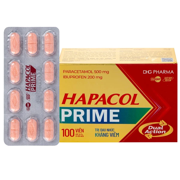 Hapacol Prime Đau Nhức Kháng Viêm Dhg Pharma 10X10