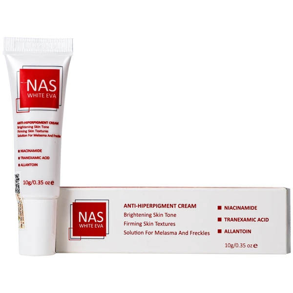 Kem bôi dưỡng trắng, làm mờ nám Nas White Eva (Hộp 10g)