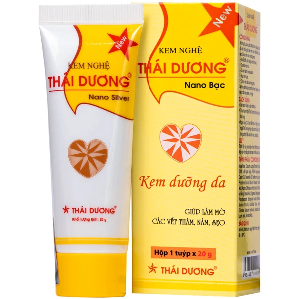Kem bôi mờ thâm sẹo Thái Dương chứa nghệ, vitamin nano bạc 20g