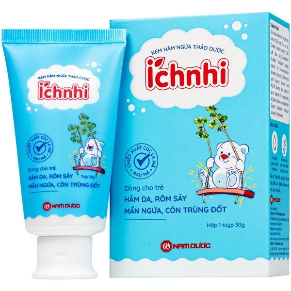 Kem bôi thảo dược Ích Nhi giúp dịu da, hỗ trợ giảm hăm tã (30g)