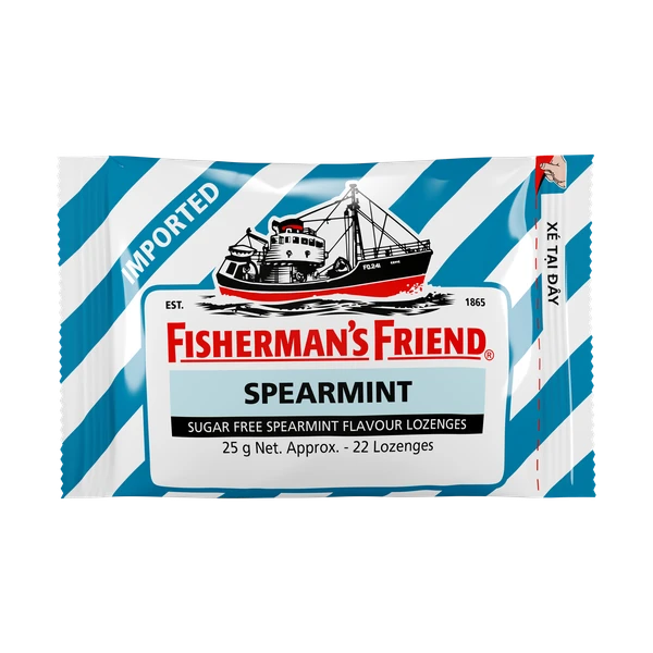 Kẹo Con Tàu Vị Spearmint Fisherman's Friend 25g/22g
